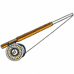 Fishing Embroidery Design 11 Fishing Embroidery Design 11